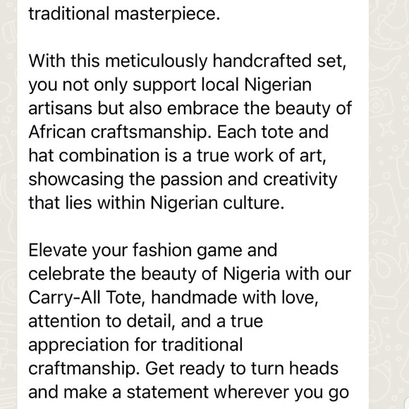 💕Kweenzyafrik Ankara printed handmade Keimie Carry all Tote hat set - Picture 11 of 15